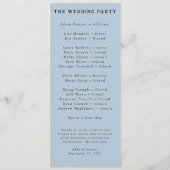 Waterverf Rustige zonnebloem Bouquet Programmakaart (Achterkant)