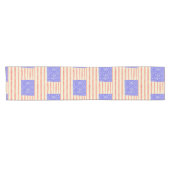 Waterverf Rustisch Amerikaans vlagpatroon Korte Tafelloper (Horizontaal)