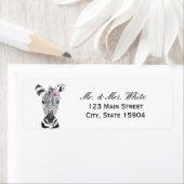 Waterverf Safari | Adres Baby shower Etiket (Insitu)