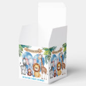 Waterverf Safari Animals Baby shower Bedankdoosjes (Geopend)