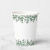 Waterverf Safari Animals Baby shower Papieren Bekers (Achterkant)