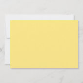 Waterverf Safari Animals Baby shower Yellow Bow Kaart (Achterkant)