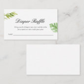 Waterverf Safari | Baby showers luierloof Informatiekaartje (Voorkant / Achterkant)