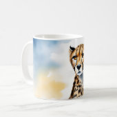 Waterverf Safari Captivating Cheetah Koffiemok (Voorkant links)
