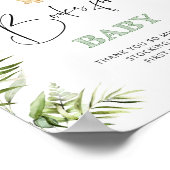 Waterverf safari dierboeken voor baby poster (Hoek)