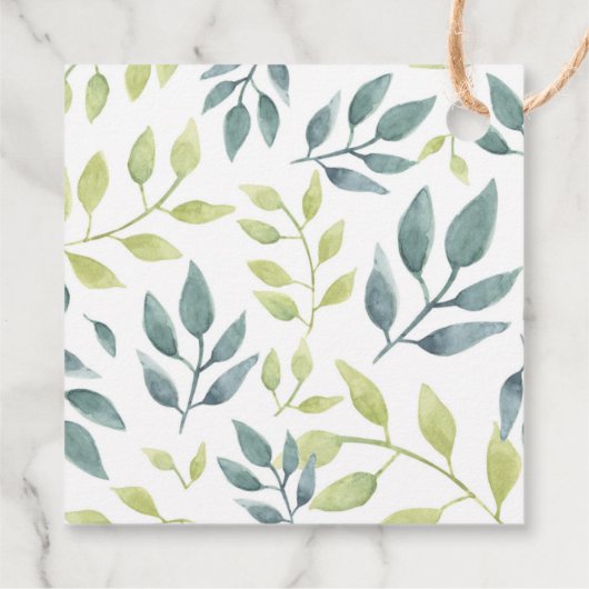 Waterverf Safari Dieren baby shower Bedankjes Labels (Achterkant)