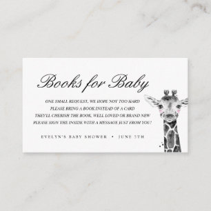 Waterverf Safari Dieren Boeken voor Baby Informatiekaartje