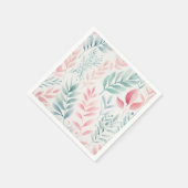 Waterverf Safari Foliage Patroon Kids Verjaardag Servet (Hoek)