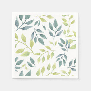 Waterverf Safari Foliage Pattern Kinderen van Birt Servet