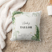 Waterverf Safari Giraffe Elephant Baby shower Kussen (Deken)