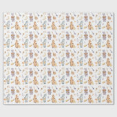 Waterverf Safari Musical African Animals Cadeaupapier (Vlak)