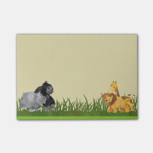 Waterverf Safari Oerwoud Animal Illustratie Post-it® Notes