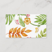 Waterverf Safari Oerwoud Diaper Raffle Ticket Encl Informatiekaartje (Achterkant)