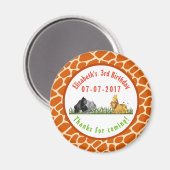 Waterverf Safari Oerwouden Bedankt Magneet (Voorkant / Achterkant)