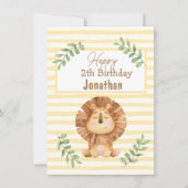 Waterverf Safari verjaardagskaart voor johanenjong (Voorkant)