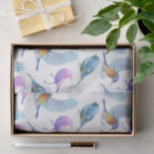 Waterverf Safari Vogels (aanpasbare BG) Tissuepapier (Geschenk)