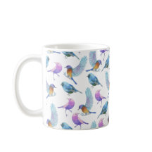 Waterverf Safari Vogels (BG-kleur aanpassen!)