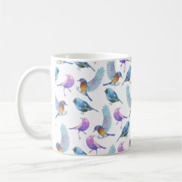 Waterverf Safari Vogels (BG-kleur aanpassen!) Koffiemok