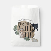 Waterverf Safari Wild One Animal Birthday Party Bedankzakje (Voorkant)