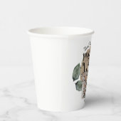 Waterverf Safari Wild One Animal Birthday Party Papieren Bekers (Rechts)