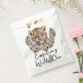 Waterverf Safari Wild One Baby Tiger Cub Birthday Bedankzakje (Gezegeld)