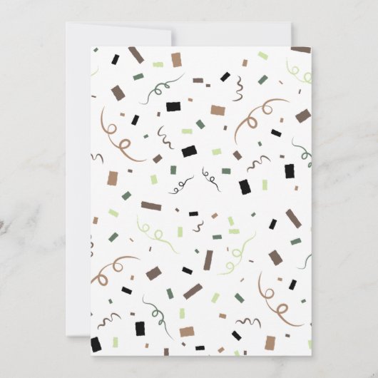 Waterverf Safari Young Wild & Three Birthday Kaart (Achterkant)