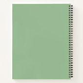 Waterverf Sage Green Artist Sketchbook Notitieboek (Achterkant)