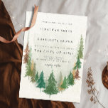 Waterverf Sage Green Forest Rustic Wedding Kaart<br><div class="desc">Waterverf Sage Green Forest Rustic Wedding Invitation</div>