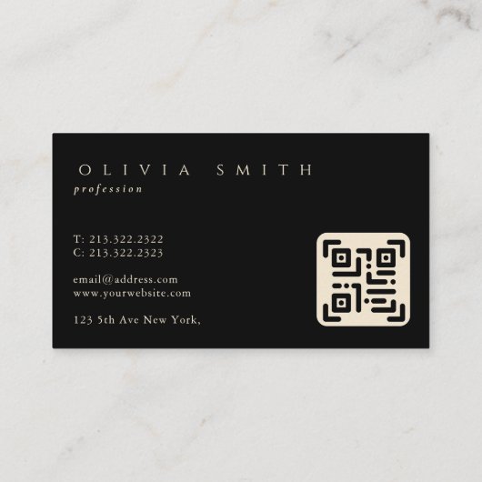 Waterverf Sage Green Landscape Monogramed Visitekaartje (Achterkant)