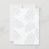 Waterverf Sage Green Wedding Rehearsal Dinner Kaart (Achterkant)