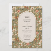  waterverf Sage Terracotta Wildflower Kaart (Voorkant)