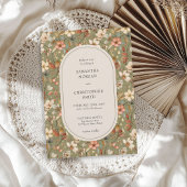 waterverf Sage Terracotta Wildflower Kaart