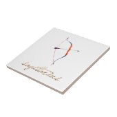 Waterverf Sagittarius Bow & Arrow Tegeltje (Zijkant)