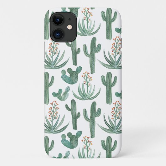 Waterverf Saguaro Cactus Desert Aloe Case-Mate iPhone Case (Achterkant)