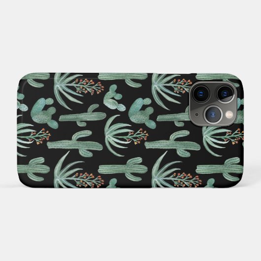Waterverf Saguaro Cactus Desert Aloe Case-Mate iPhone Case (Achterkant (horizontaal))