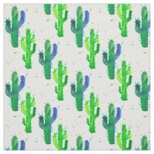 Waterverf Saguaro Cactus Stof
