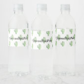 Waterverf Saguaro Cactus Water Labels Waterfles Etiket (Flessen)