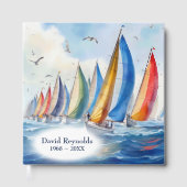Waterverf Sailboat Regatta Memorial Service Gastenboek (Voorkant)