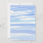 Waterverf Sailboot Nautical Wedding Invitation Aankondiging (Achterkant)