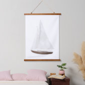 Waterverf Sailboot Nursery Decor Hangend Wandkleed (Slaapkamer)