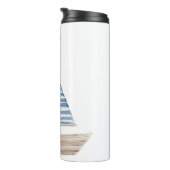 Waterverf Sailboot Thermosbeker (Geroteerd rechts)