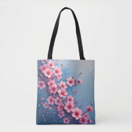 Waterverf Sakura Blossom Canvas tas