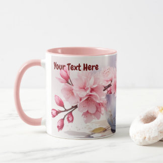 Waterverf Sakura Cherry Blossom Mok