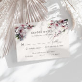 Waterverf Sakura Cherry Flower RSVP Response Kaart