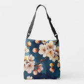 Waterverf Sakura Dreams Crossbody Tas (Achterkant)