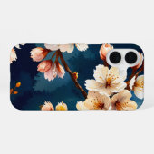 Waterverf Sakura Dreams iPhone 16 Hoesje (Achterkant horizontaal)