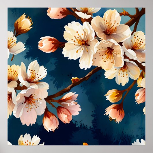 Waterverf Sakura Dreams Poster (Voorkant)