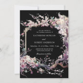 Waterverf Sakura Kersenbloem bruiloft uitnodiging (Voorkant)