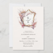 Waterverf Sakura Kersenbloem bruiloft uitnodiging (Voorkant)