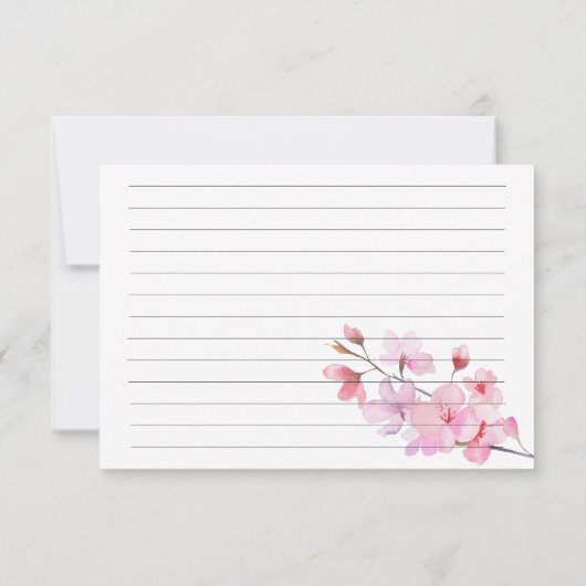 Waterverf Sakura - receptenkaart (Achterkant)